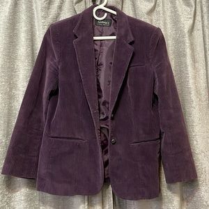 Purple Corduroy Blazer Vintage